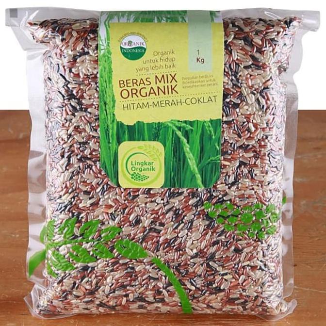 

<> Lingkar Organik Beras Mix 1 Kg (Merah, Hitam, Coklat) | Organic Rice