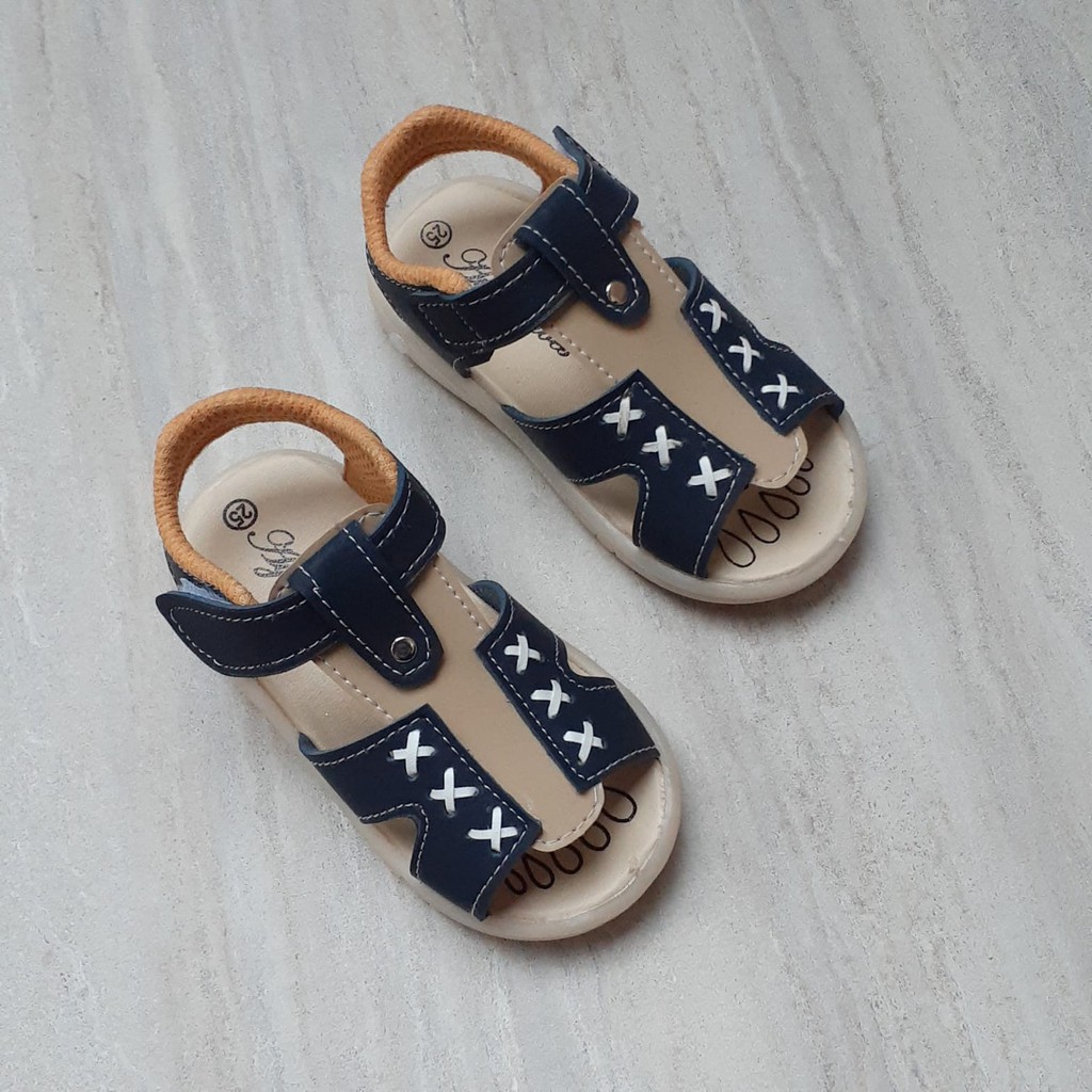 Sandal anak laki laki motif anyam sandal balita sandal flip flop sandal usia 1-3 tahun sandal termurah
