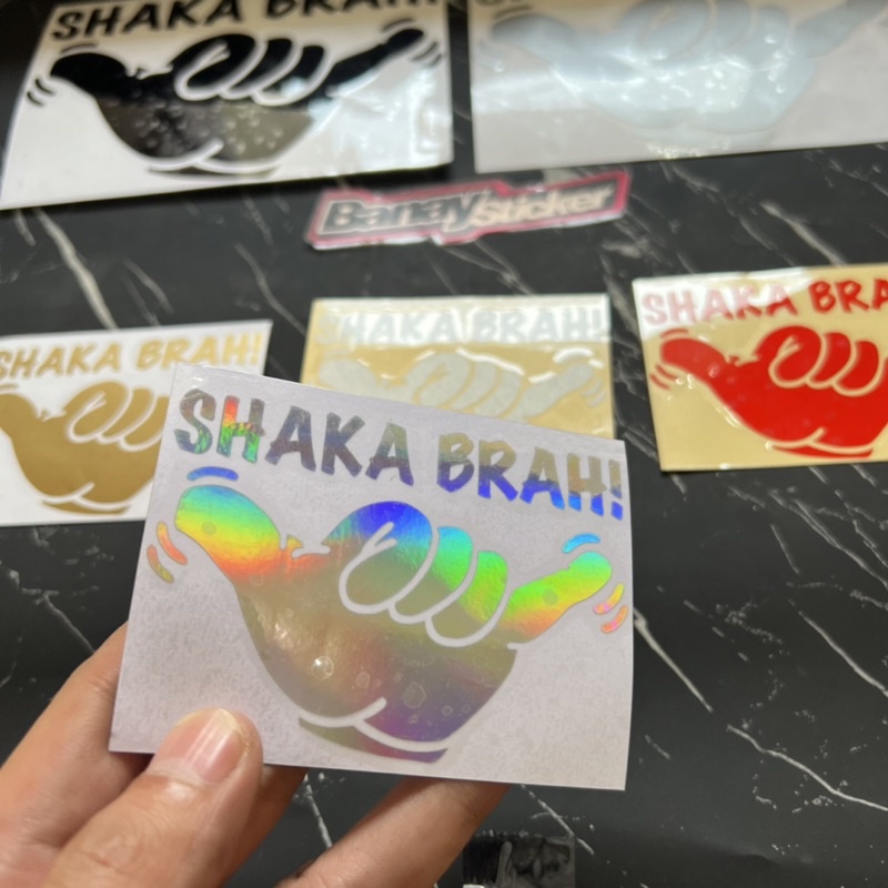 STICKER STIKER TANGAN SHAKA BRAH STIKER MOBIL MOTOR CUTTING