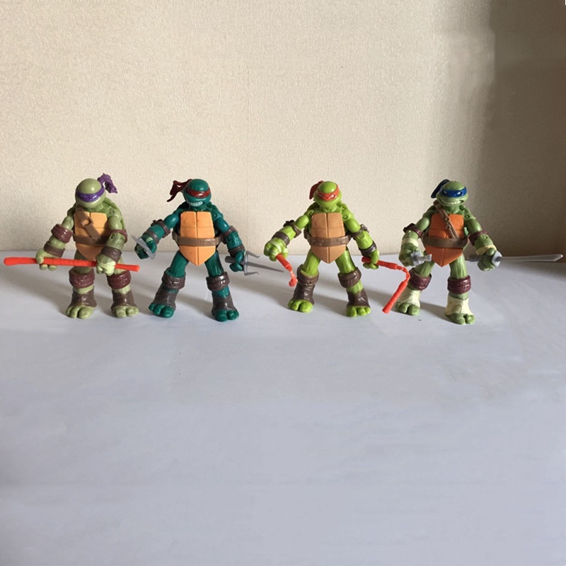 Mainan Action Figure Teenage Mutant Ninja Turtles Bahan PVC Untuk Dekorasi