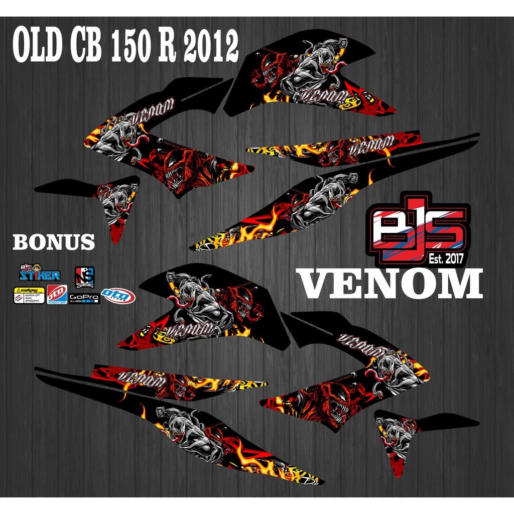 Striping old cb 150 r - Stiker Decal old cb 150 r cb 150 r 2012 pertama venom