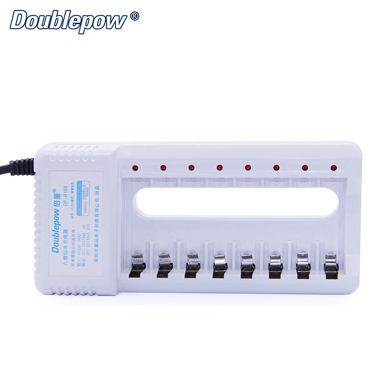 Charger Baterai 8 slot for AA AAA Ni-MH Ni-CD - DP-B108 - White