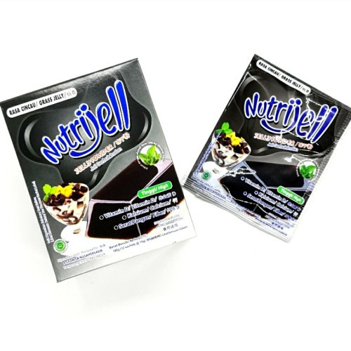 Nutrijell agar&quot; Jelly Powder Nutrijel ekonomis Rasa cincau grassjelly 10 gr