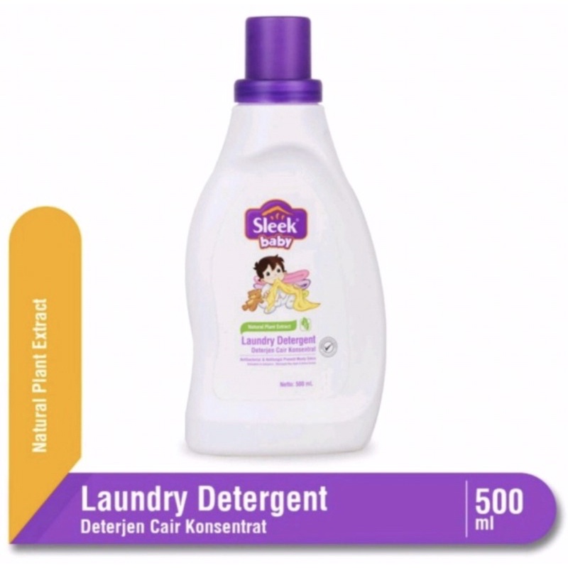 Sleek baby laundry detergent botol 500 ml ( pembersih pakaian bayi )