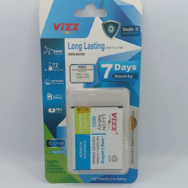 Baterai batu baterai Doble power merk Vizz Samsung galaxy grand Neo grand I9082
