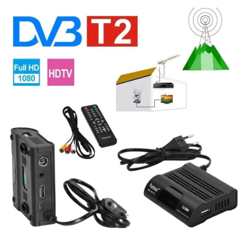 Taffware STB Tv Digital PANTESAT DVB-T2-HD99/PANTESAT Tv Tunner Set Top Box Wi-Fi DVB-T2-HD99 TV BOX