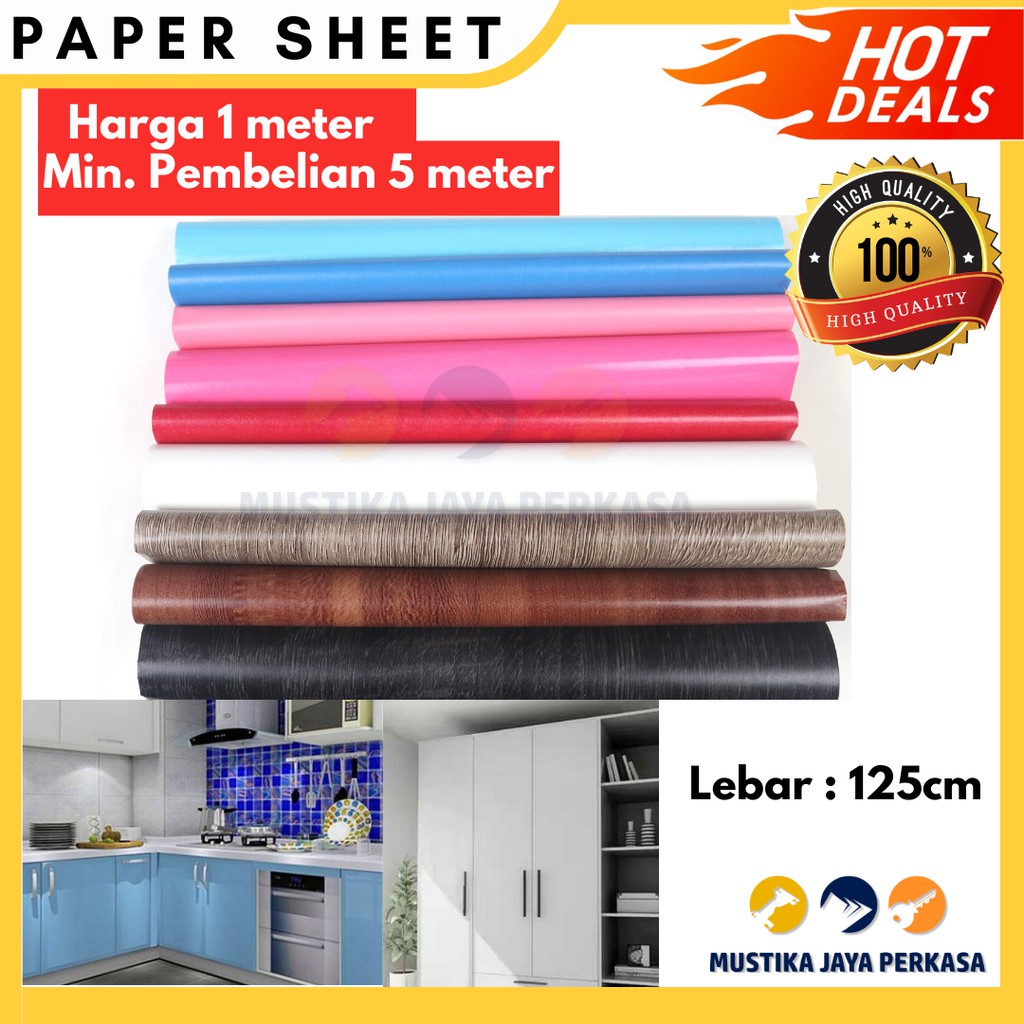 Paper Sheet Papersheet Pelapis Laminasi Furniture Mebel Laminate Bukan PVC HPL