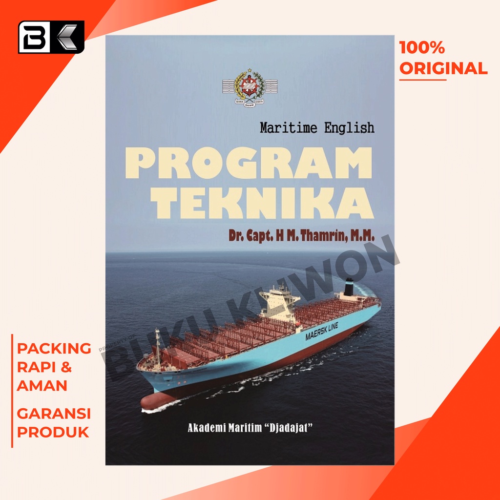 Jual Buku Maritime English Program Teknika - Dr. Capt. Drs. HM. Thamrin ...