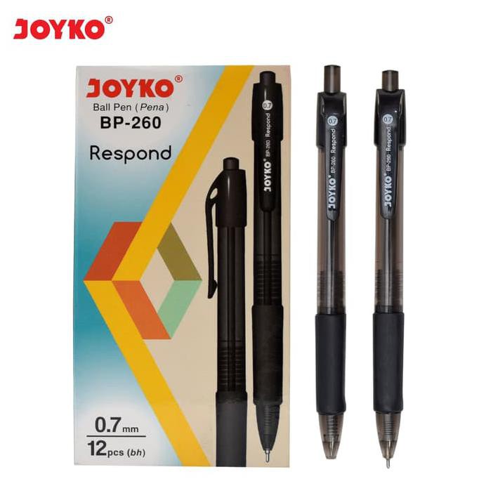 

Cuci Gudang Awal Tahun Ball Pen Pulpen Pena Joyko BP-260 Respond 0.7 mm 1 Box 12 Pcs Promo Awal