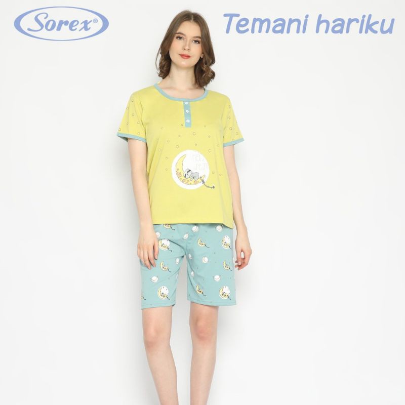 Sorex Baju Tidur / Setelan Santai Motif Cute Girl Katun Adem AA 115