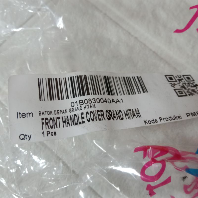 Front Handle Cover Grand Hitam