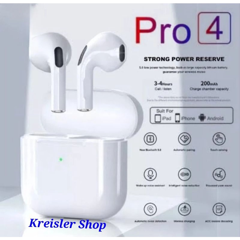 TWS Pro 4 or Pro 6 Headset bluetooth Pro4 Pro6 Pro9+ Earphone bluetooth wireless