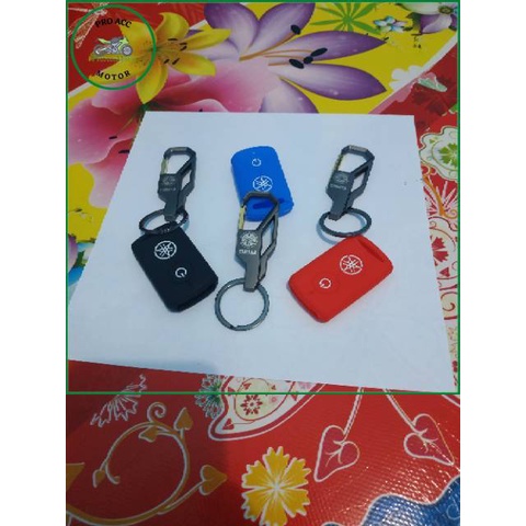 Gantungan Kunci remote Smartkey + Kondom silikon Yamaha new nmax 2020 Xmax nmax Aerox Lexi