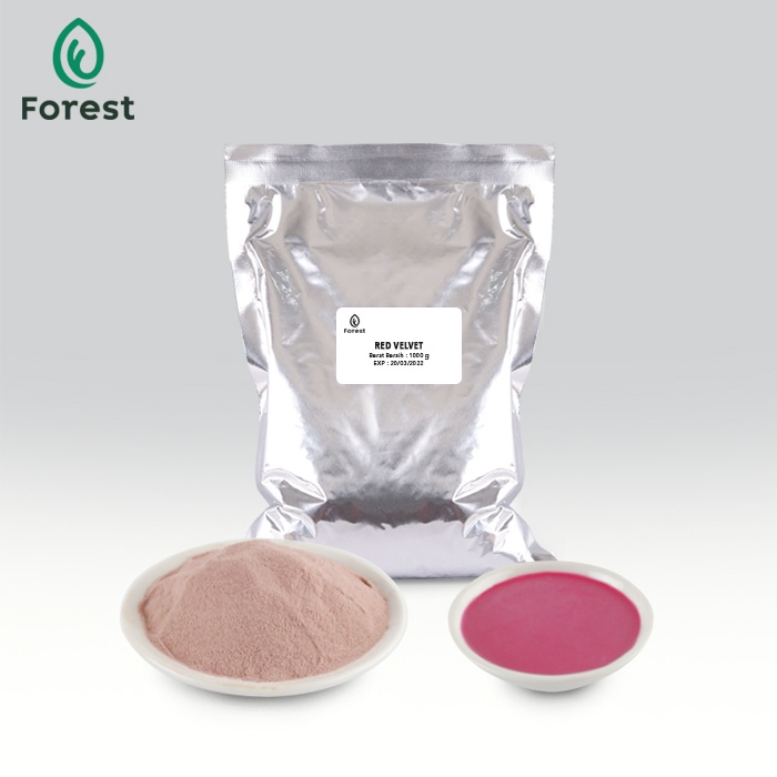 Bubuk Minuman RED VELVET Powder 500g - FOREST Bubble Drink
