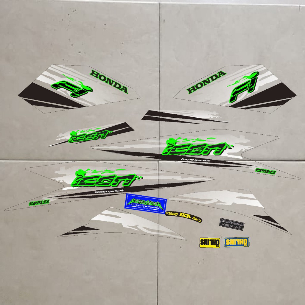 jual striping beat new icon sport 2020 bahan transparan uv