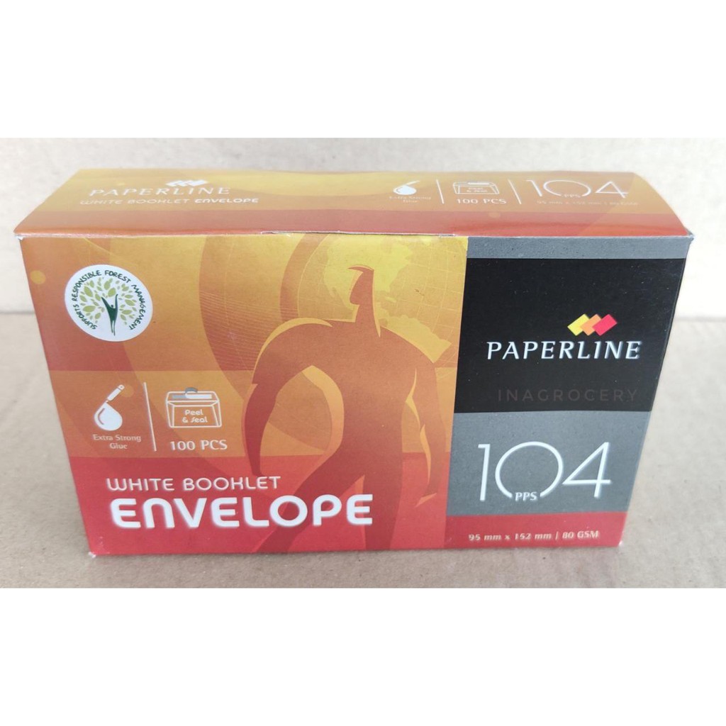 

PAPERLINE AMPLOP no 104 95mm x112 mm 80gr/m2 500gr