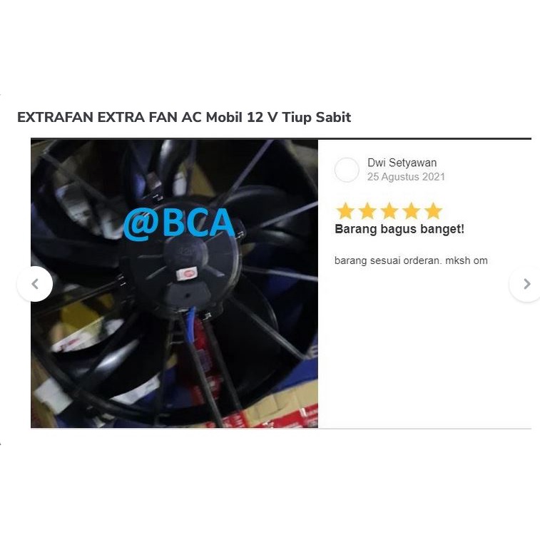 EXTRAFAN KIPAS TAMBAHAN AC Mobil 24 V Tiup Sabit 24 VOLT