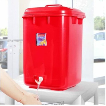 Lion Star Ember Kran Square Water Dispenser Tempat Air Cuci Tangan Tamu Resto Cafe Tong Plastik Kuat