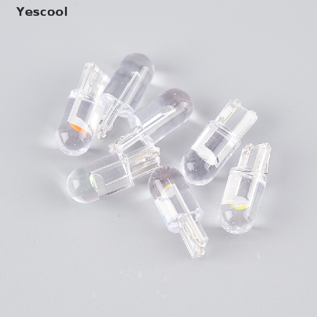 Yescool 10PCS Bohlam Lampu Cob W5W T10 Untuk Mobil