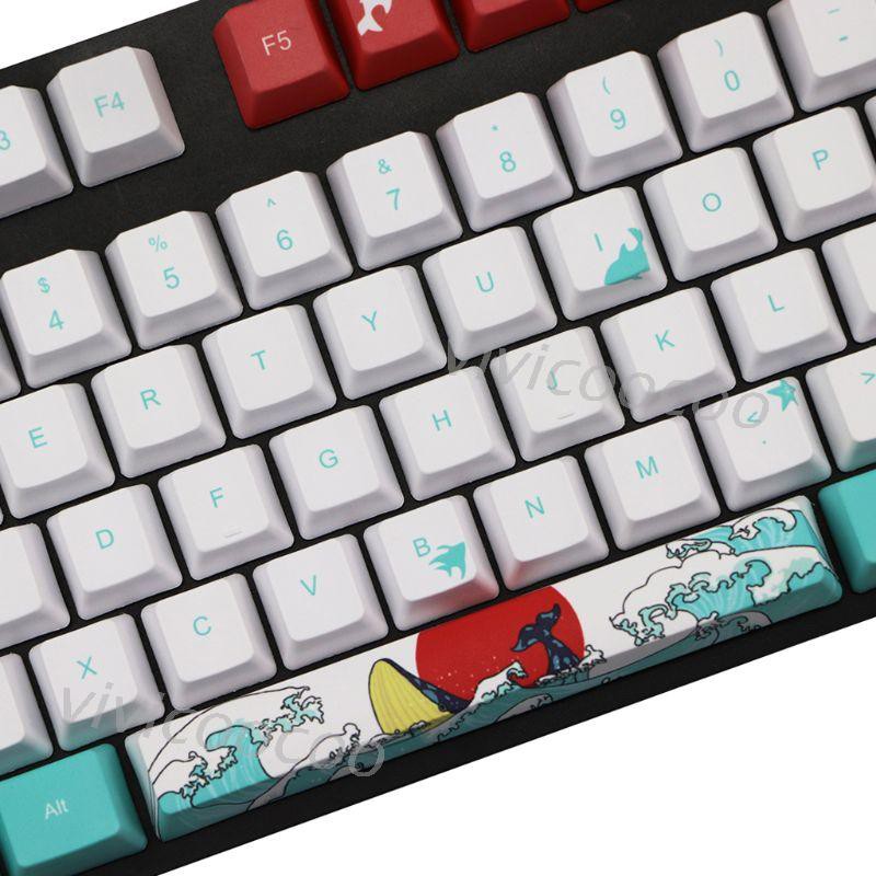 Keycap Keyboard Mekanikal 5 Sisi 109 Waves Dye