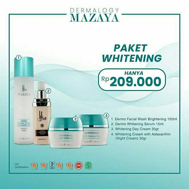 Mazaya skincare paket whitening