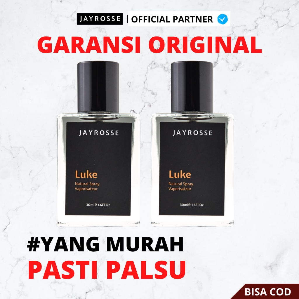 [ RESMI ] JAYROSSE Perfume Luke Eau De Perfume , Parfum Jayrose Pria Original 30 ml