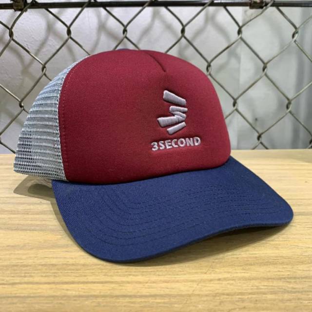 Topi snapback 3second