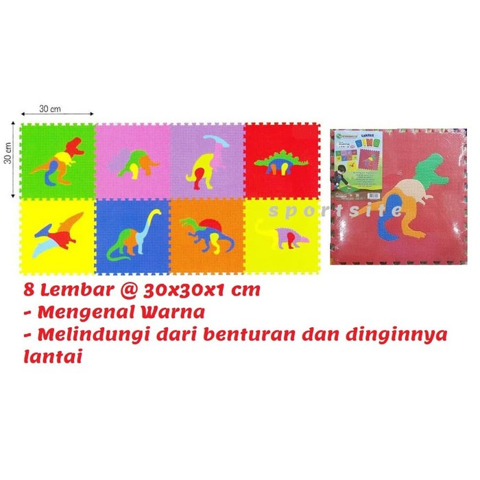 TERMURAH Evamats Dino Karpet Karet Lantai Evamat Puzzle Dinosaurus Mainan Sedia Toys Kids TERLENGKAP
