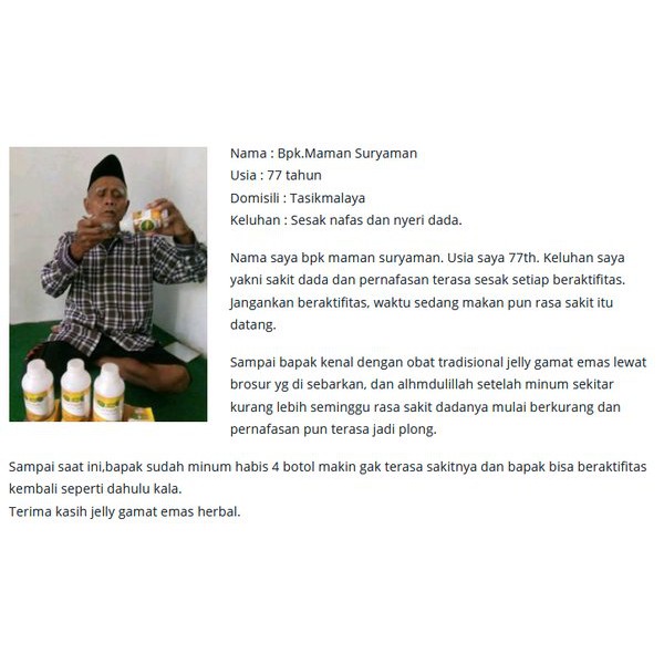 Obat Herbal Asma Sesak Nafas/Napas Aman Untuk Anak Dan Dewasa Tanpa Efek Samping Qnc Jelly Gamat 300 ML