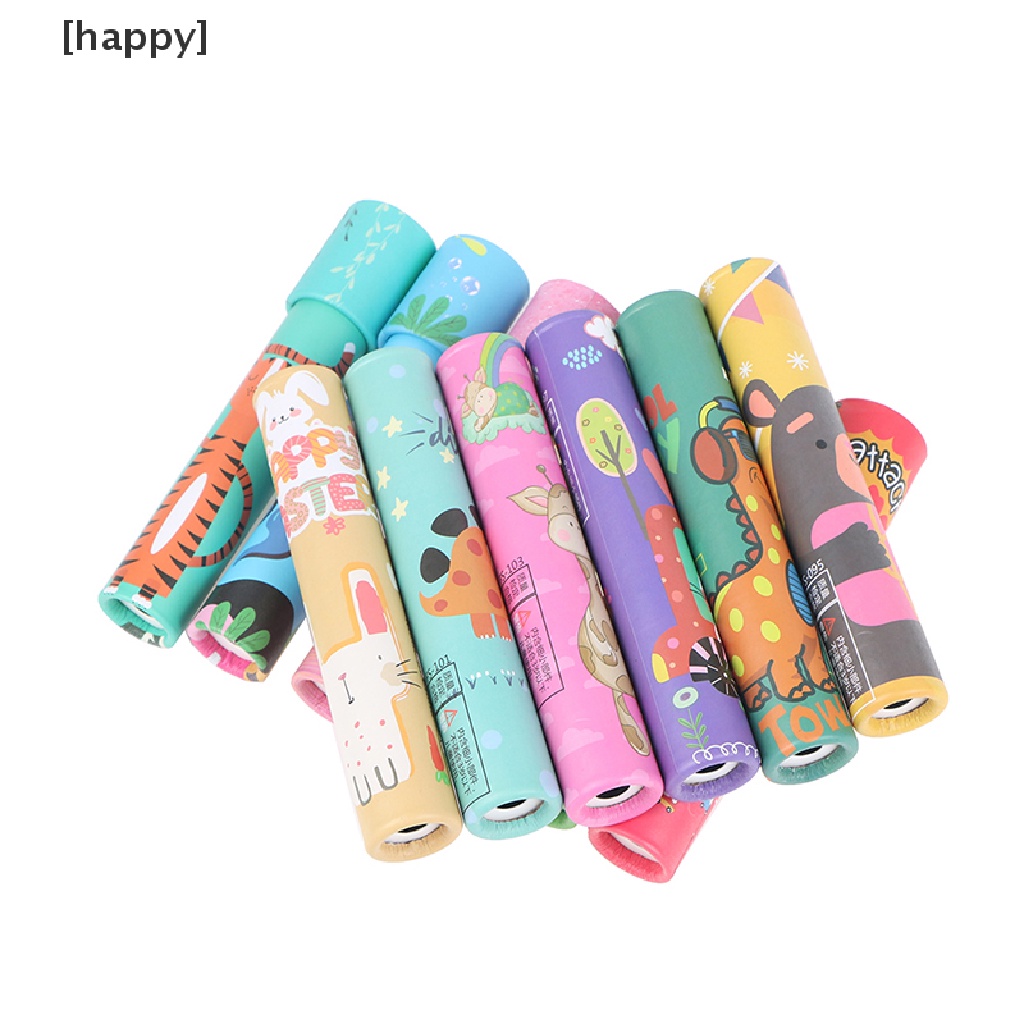 1 Pc Mainan Kaleidoskop Putar Motif Kartun Untuk Edukasi Anak