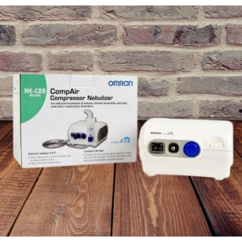 alat bantu uap pernafasan omron - nebulizer omron nec 28