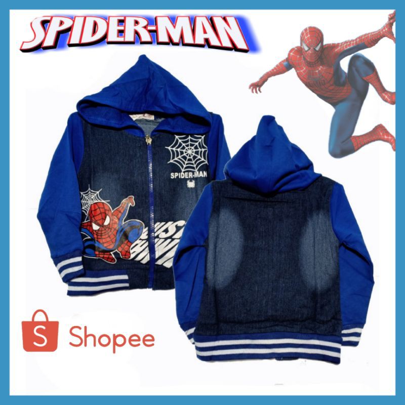 spiderman jaket anak karakter/jaket anak laki laki