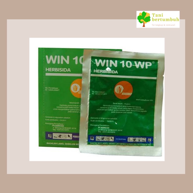 WIN 10 WP HERBISIDA 10 gram / Herbisida Win 10 WP 10 gr gulma padi