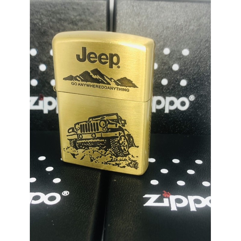 Zippo Motif Grafir Zippo Motif JEEP Gold Zippo Motif Premium