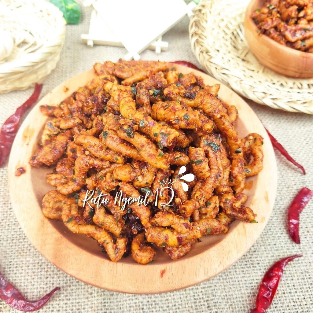 

Sekar_Shop07 250Gram Usus Krispy Cetar/Usus Daun Jeruk/Usus Krispy Kriuk