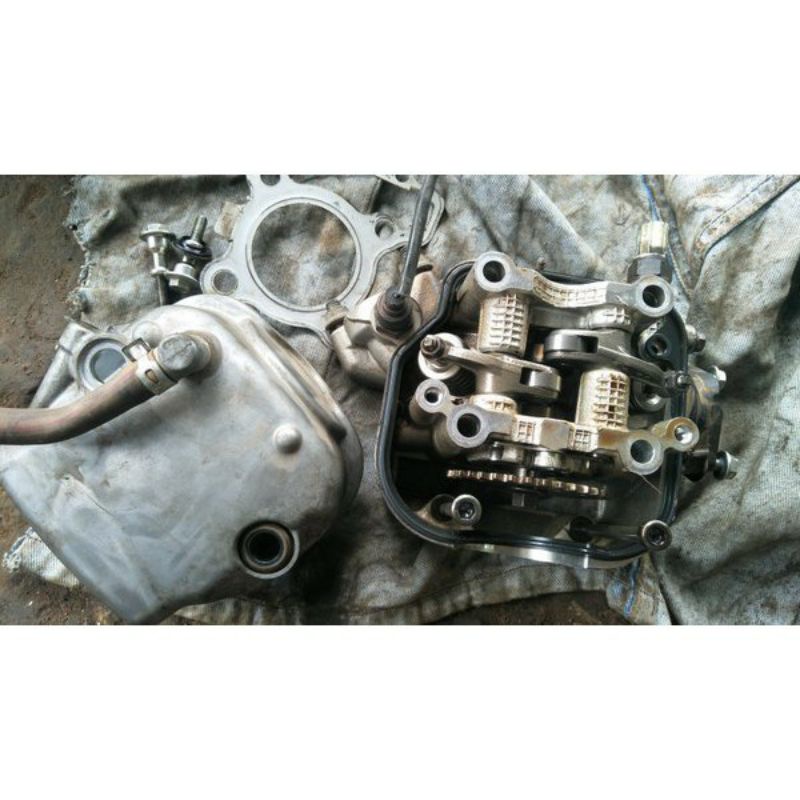 CYLINDER HEAD KOP PALA BUSI KOP BLOK BLOCK KOP PALA BUSI YAMAHA MIO M3 MIO Z SOUL GT 125 ORIGINAL CO