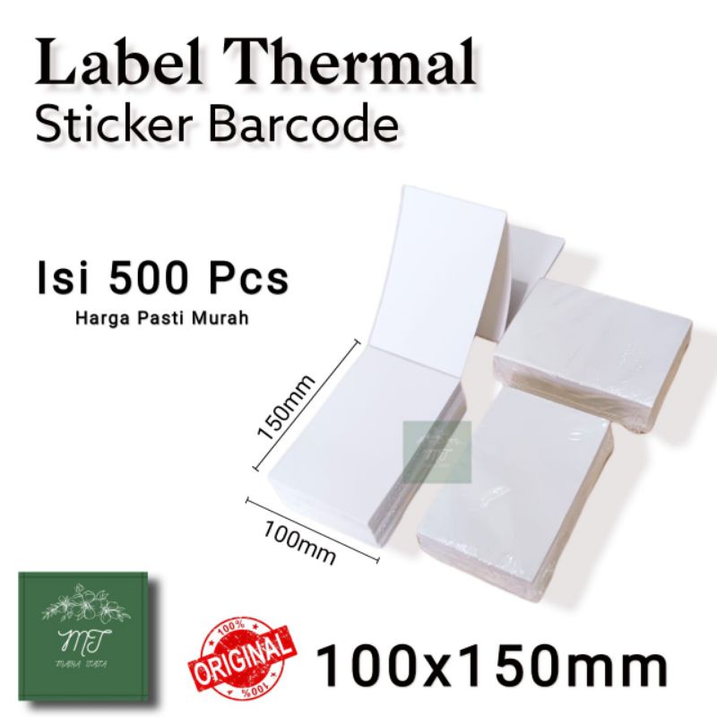 

Kertas Laber Thermal Sticker/ Lipat Receipt A6 100x150cm isi 500