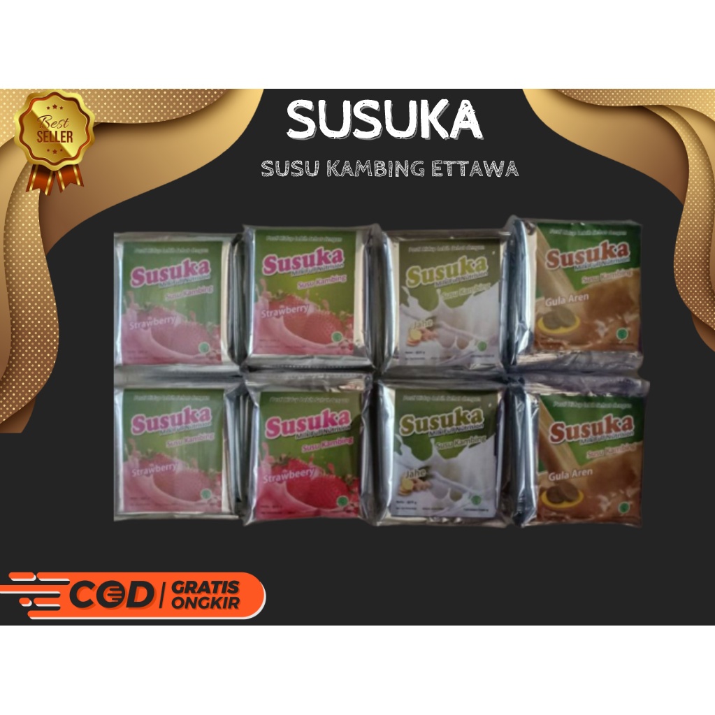 

Susuka Susu Kambing Bubuk Low Creamer 1pack isi 10 pcs