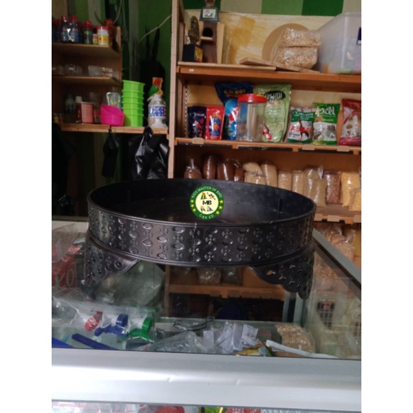 TEBOK PLASTIK TEBAL MOTIF UNTUK SANGKAR BURUNG LOVEBIRD WARNA HITAM