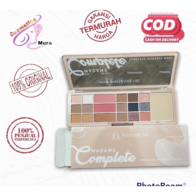 madame gie complete pallete eyeshadow lengkap / complete palette madame gie