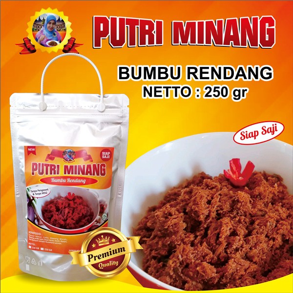 

BUMBU RENDANG SIAP SAJI 250 GR PUTRI MINANG