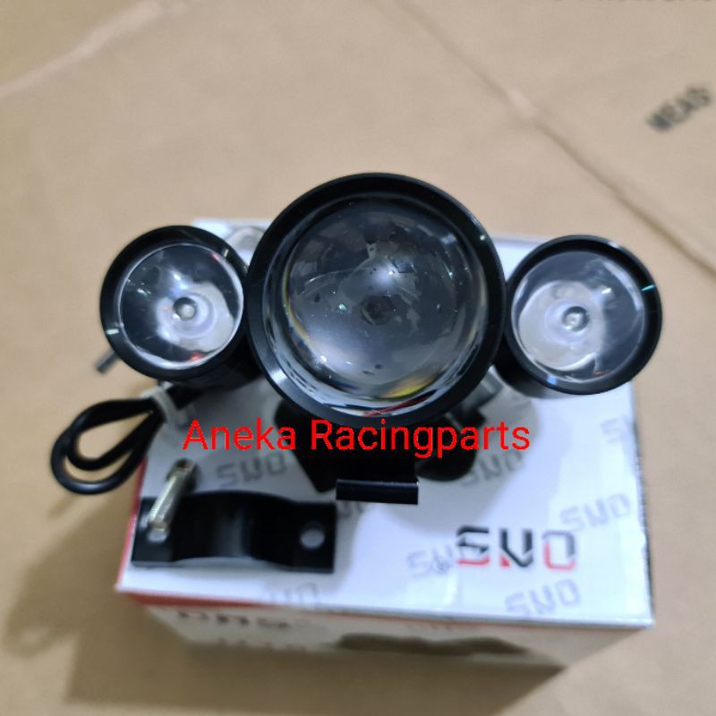 lampu tembak model teropong 3 mode terang redup kedip universal motor klx crf dll / lampu sorot