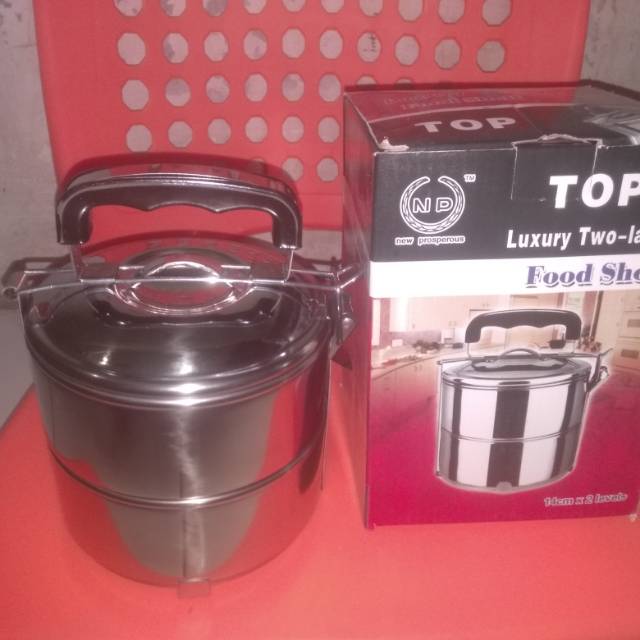 Rantang 2 susun stainless steel