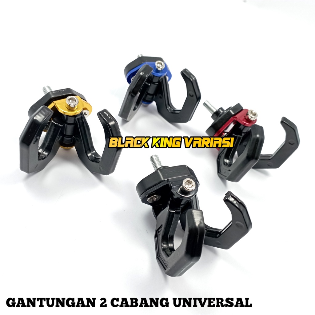 Gantungan Barang Motor Matic Cabang Full Besi Gantungan 2 Cabang Full CNC Universal Gantungan Model Cabang