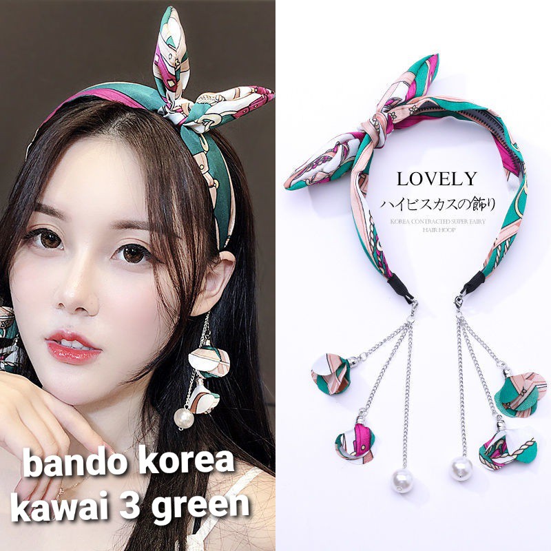 BANDO KOREA KAWAII / BANDO IMPOR / BANDANA / AKSESORIS WANITA ANTING GIWANG / IKAT RAMBUT KUNCIR