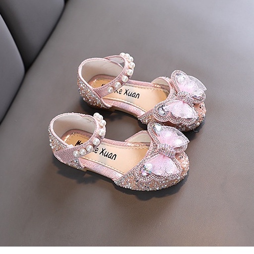 CHUBBI 32 Sepatu Pesta Anak Perempuan Crystal Kupu Mutiara