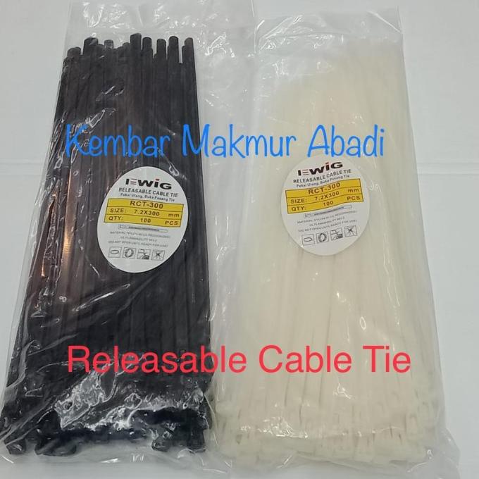 

Kabel Ties Releaseable 7.2X300Mm (30Cm) / Kabel Ties Buka 30 Cm Terlaris