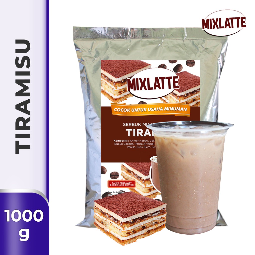 

Powder Drink Bubuk Minuman Rasa TIRAMISU MIXLATTE 1Kg