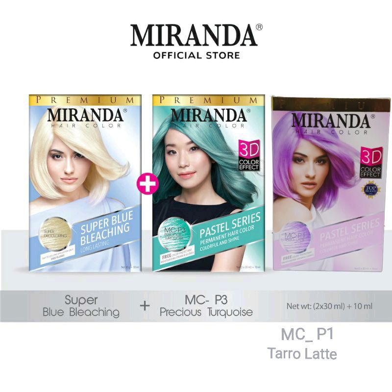 Miranda 3D Pastel Series Cat Rambut Permanen Original Bpom