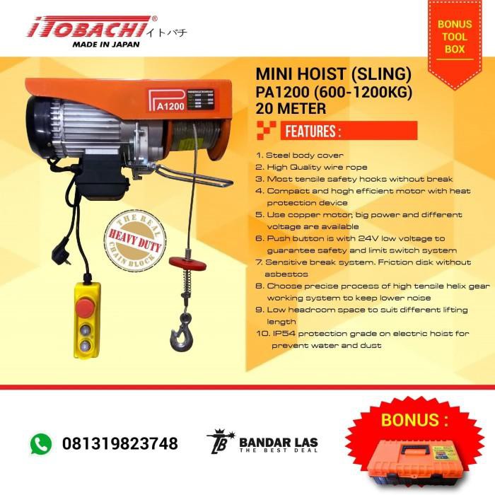 [perkakas] - Electric Hoist PA 1200 Itobachi - Katrol Electric PA 1200 Itobachi Ori